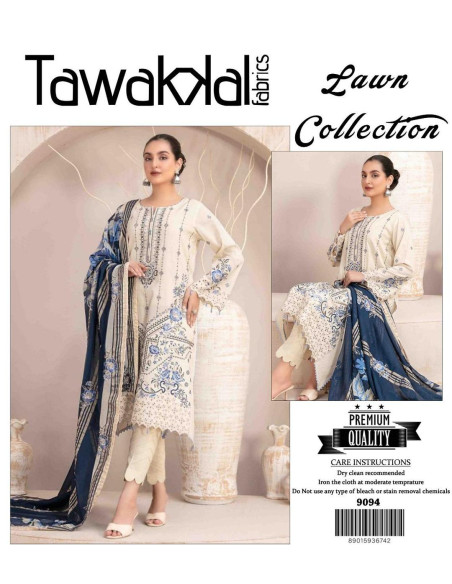 3 Pcs Women's Unstitched Embroidered Suit