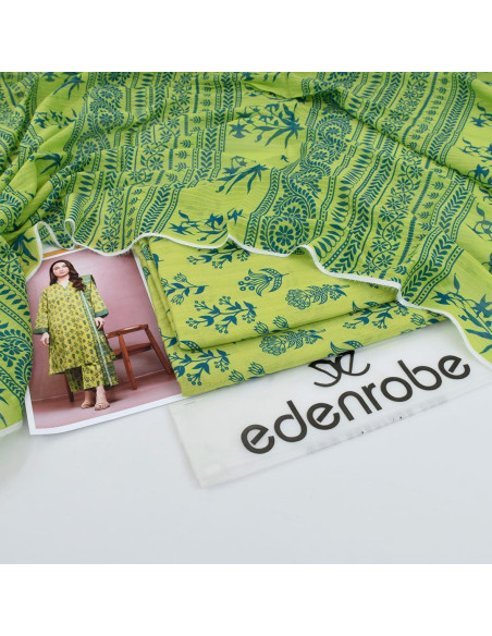 3 Pcs Women's Unstitched Digital Print Suit 