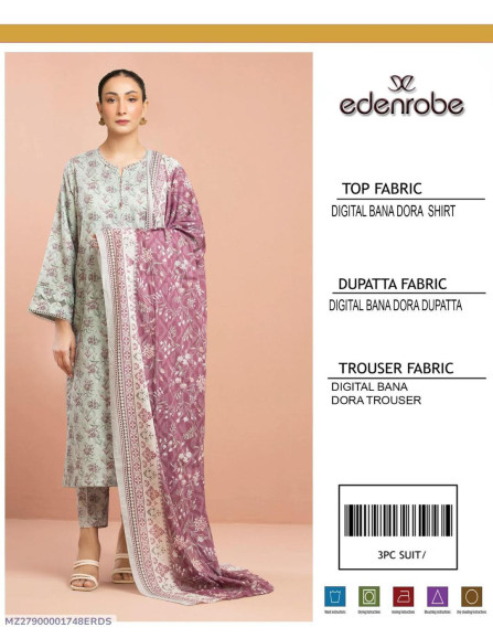 3 Pcs Women's Unstitched Digital...