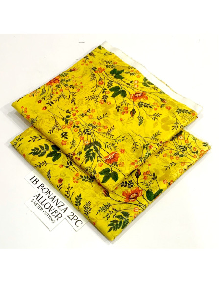 2PC BONANZA Lawn unstitched suit