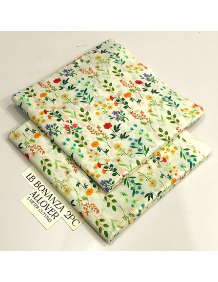 2PC BONANZA Lawn unstitched suit