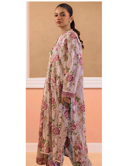 3 Pcs Women's Unstitched Printed Suit  