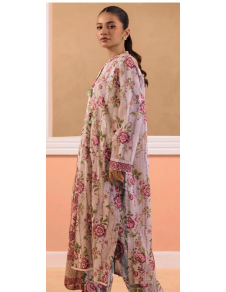 3 Pcs Women's Unstitched Printed Suit  