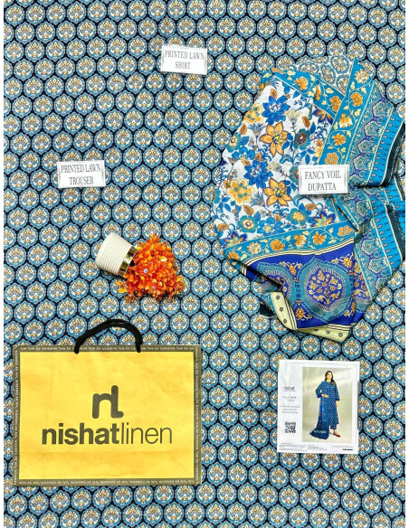 3 Pcs Women's Unstitched Printed Suit   