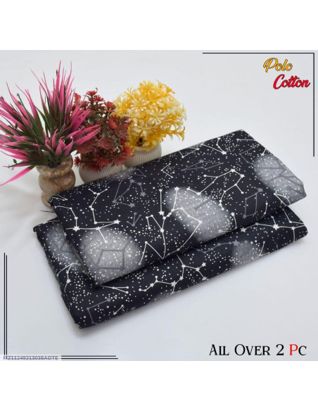  Pcs Women's Unstitched Printed Suit  