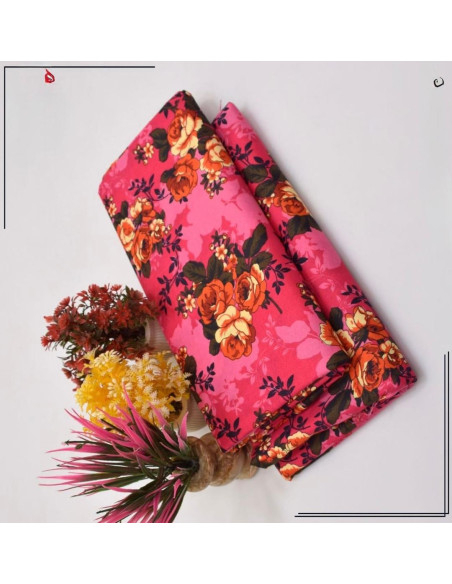 Pcs Women's Unstitched Printed Suit  