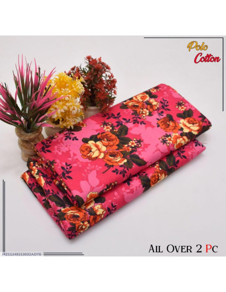 Pcs Women's Unstitched Printed Suit  