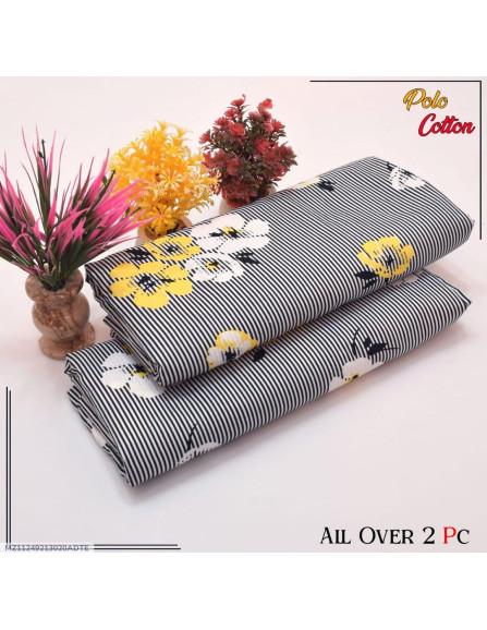 Pcs Women's Unstitched Printed Suit  