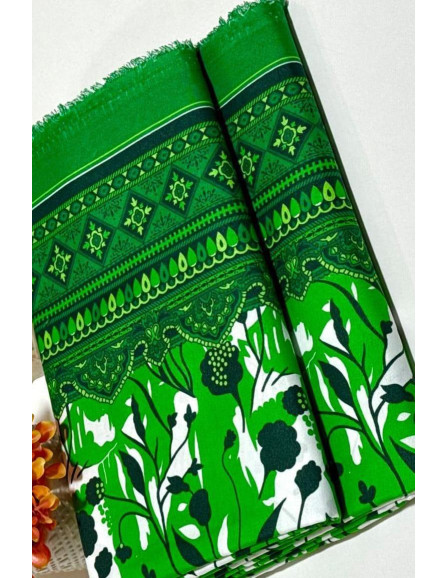 Pcs Women's Unstitched Printed Suit   