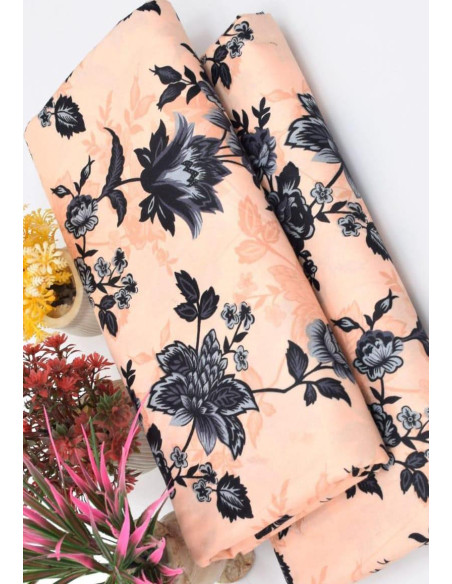 Pcs Women's Unstitched Printed Suit   