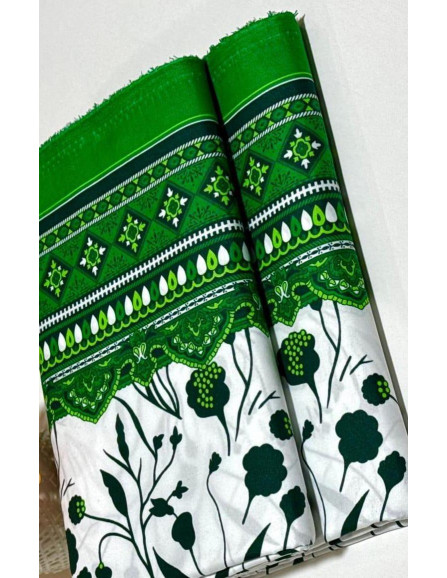 Pcs Women's Unstitched Printed Suit   