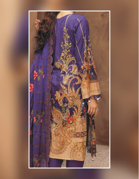 Arham Textile Rangzeb Volume 02 Embroidered Twilight Unstitched 3 piece