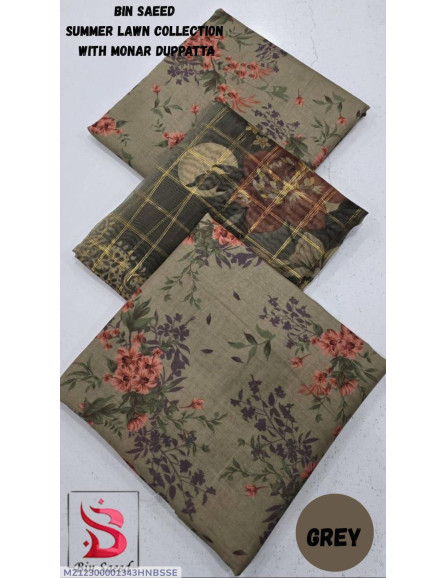 3 Pcs Women's Unstitched Digital...