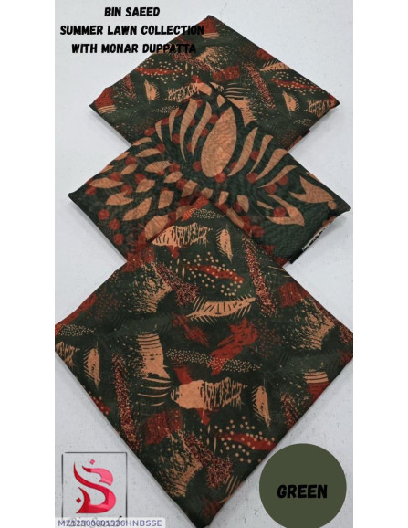 3 Pcs Women's Unstitched Digital...