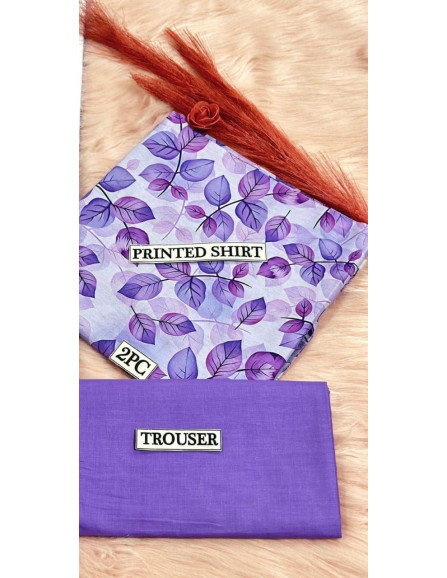 2 Pcs Women's Unstitched Digital...