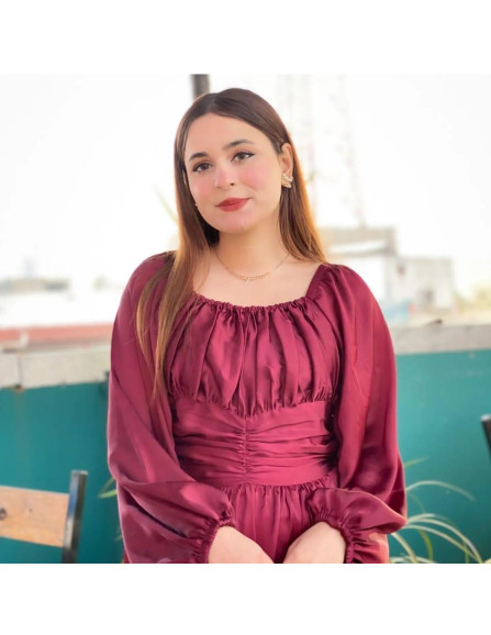 Maroon silk maxi dress 