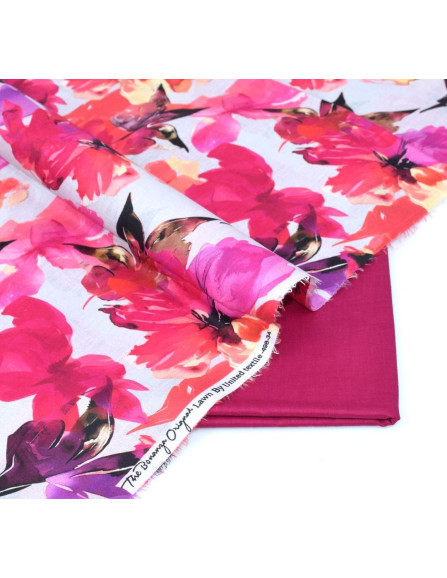 2 Pcs Women's Unstitched Digital...