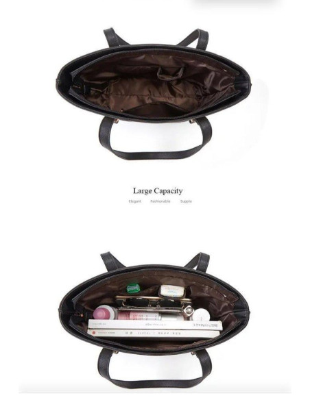 Women's PU Leather textured hand bag set-3 PCs set