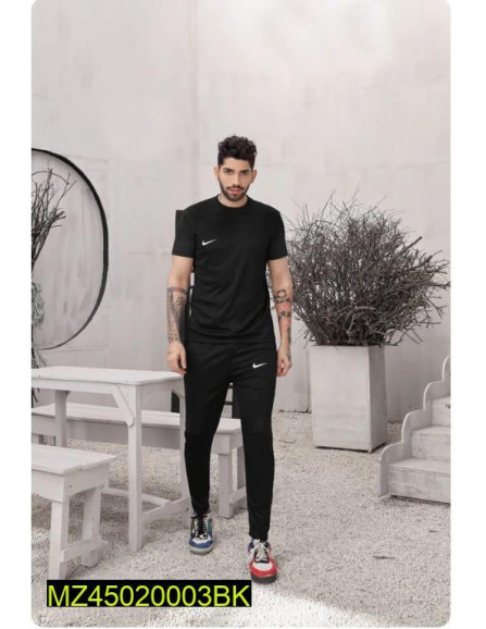 2pcs Dri Fit plain track suit