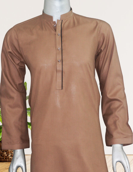 Men Ready to wear Brown Maloki Kurta...
