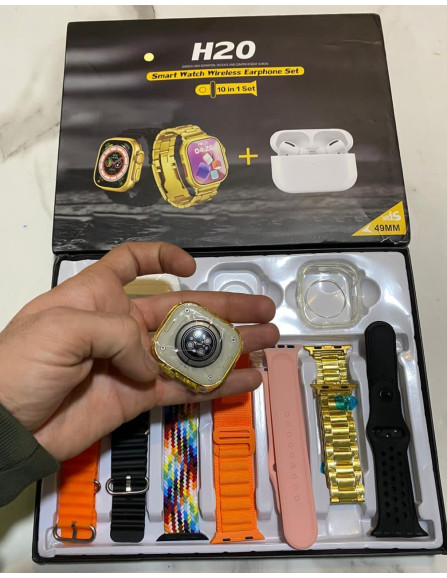 Smart watch with earbuds 