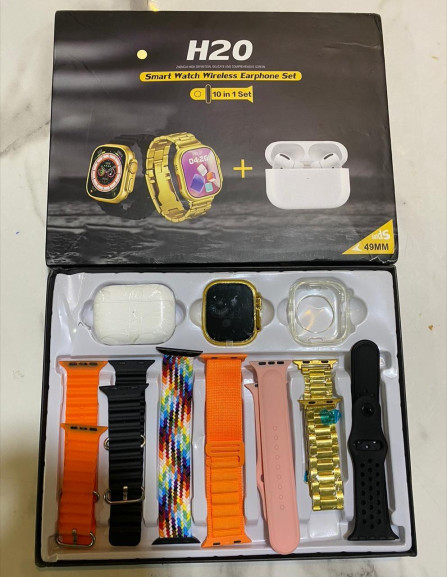 Smart watch with earbuds 