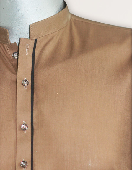 Men Ready to wear Brown Maloki Kurta...