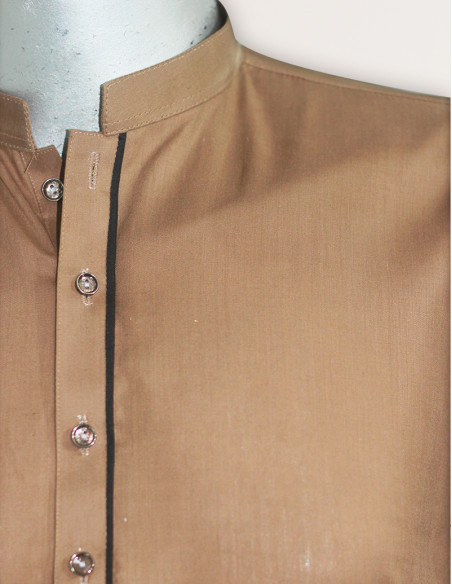 Men Ready to wear Brown Maloki Kurta Pajama/Trouser by Kurta Dukan
