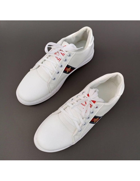 Men's Rexine fancy sneakers (GU-white)