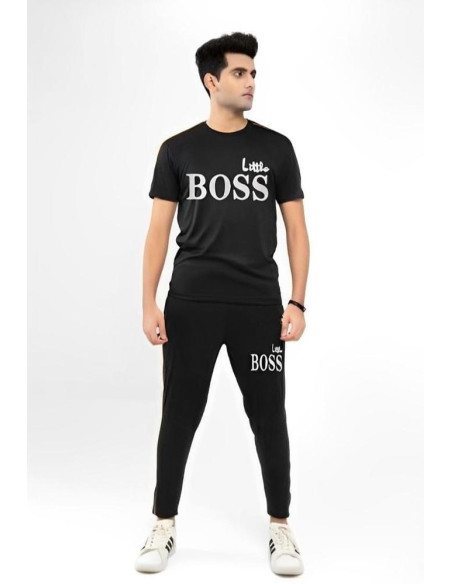 2pcs men's micro printed track suit