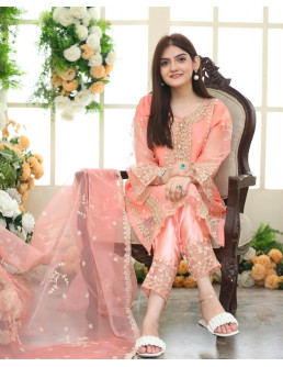 Embroidered organza women's...