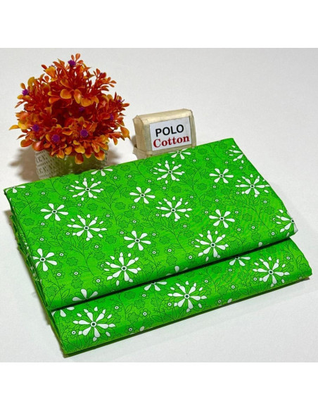 2 Pcs Woman`s Unstitched Printed suit for independence day