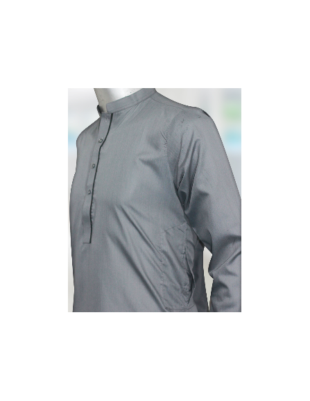 Men Ready to wear Grey Maloki Kurta...