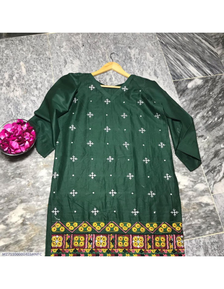 1 Pcs Woman`s Stitched Embroidered Shirt for independence day