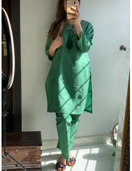 2 Pcs Woman`s Stitched...