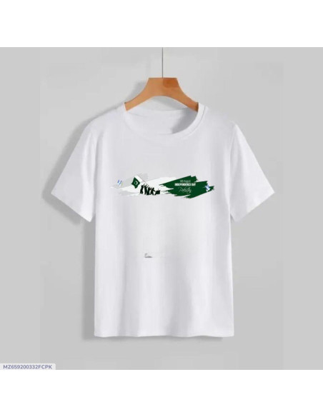 1 Pc Men's Cotton Printed T-Shirt