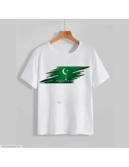 1 Pc Men's Cotton Printed T-Shirt