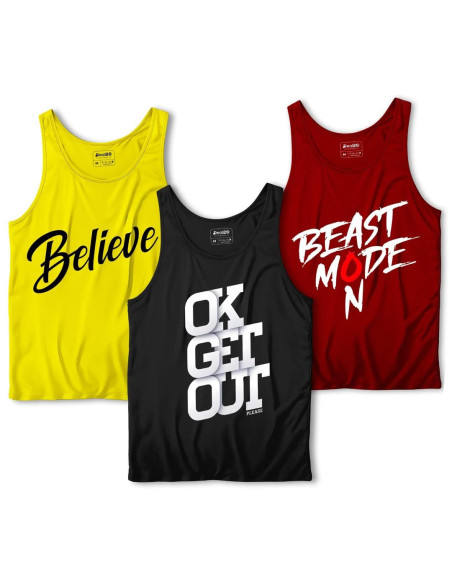 Men's Printed Sando Tanks For Men's, Pack of 3