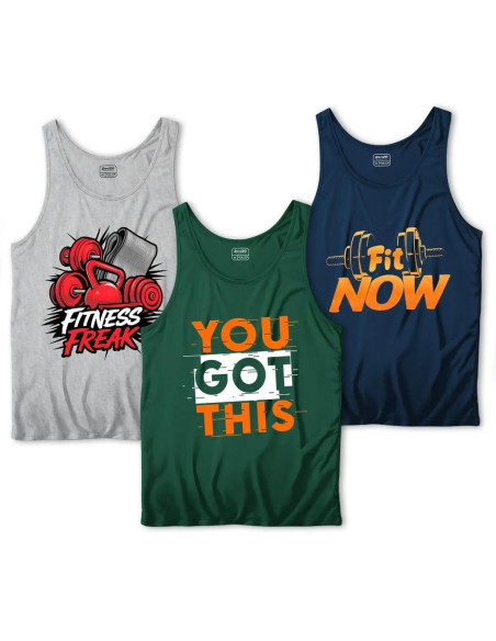 Men's Printed Sando Tanks For Men's, Pack of 3