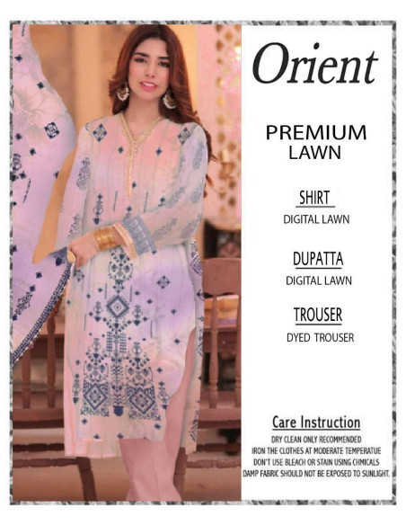 3 Pcs Women's Unstitched Printed Suit