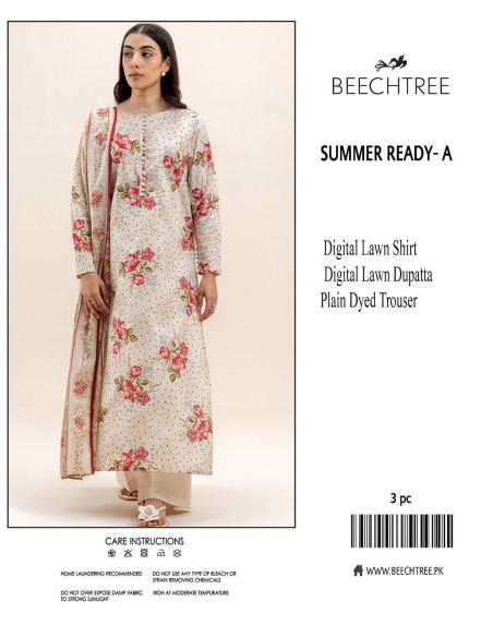 3 Pcs Women's Unstitched Printed Suit