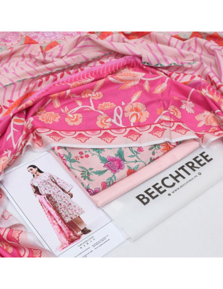 3 Pcs Women's Unstitched Printed Suit