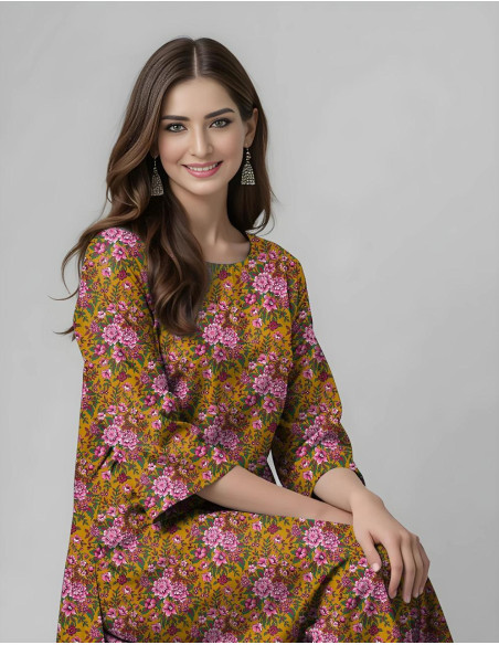 2Pce Lawn Printed Suit 