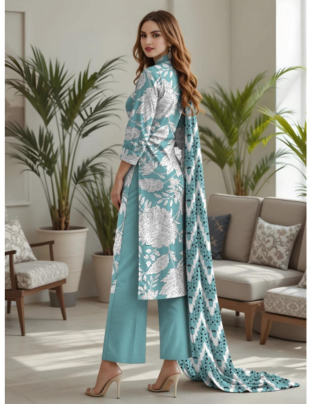 3Pce Unstiched Lawn Printed suits