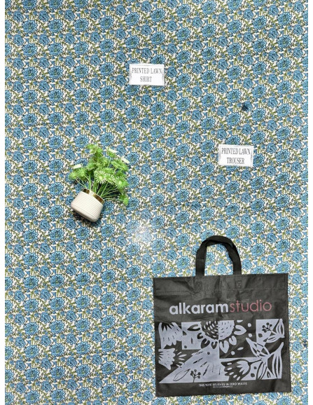 3Pce Unstiched Lawn Printed suits