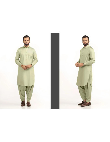 2 Pce Men's  Cotton Unstitched suit 