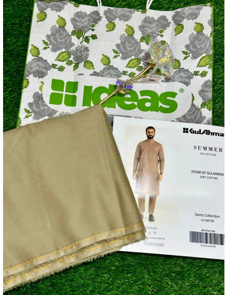 2 Pce Men's  Cotton Unstitched suit 