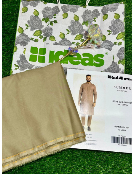 2 Pce Men's  Cotton Unstitched suit 