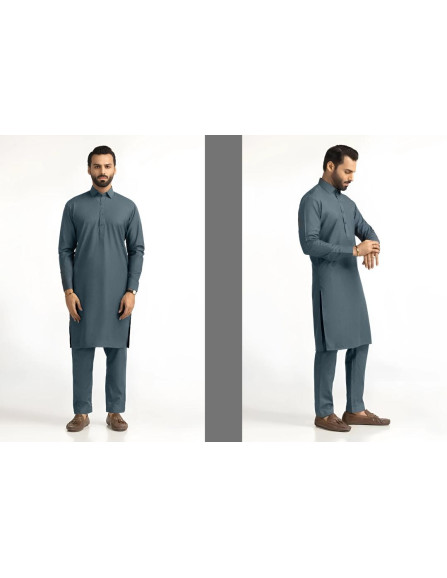 2 Pce Men's  Cotton Unstitched suit 