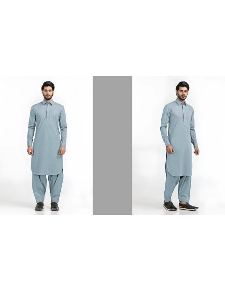 2 Pce Men's  Cotton Unstitched suit 